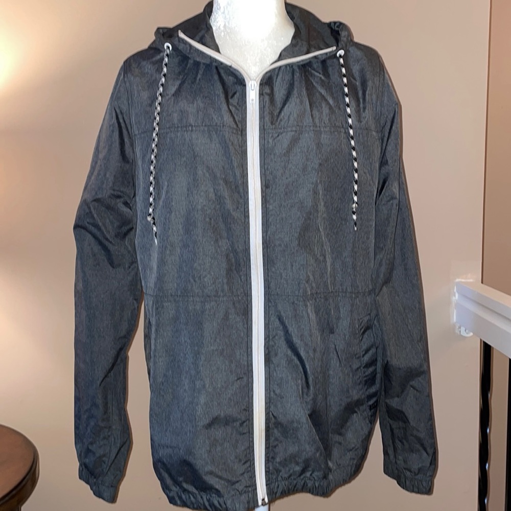 Men’s Zine Reflective Silver Windbreaker Jacket